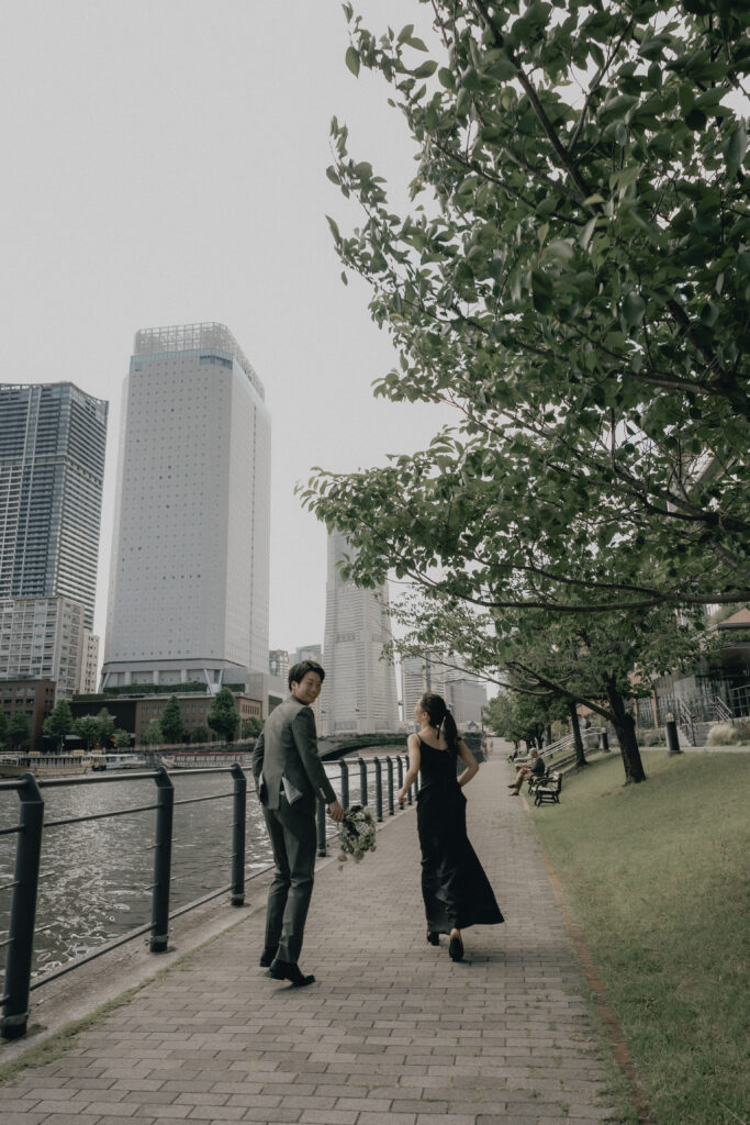 横浜（みなとみらい/山下公園/赤レンガ倉庫）の前撮り事例