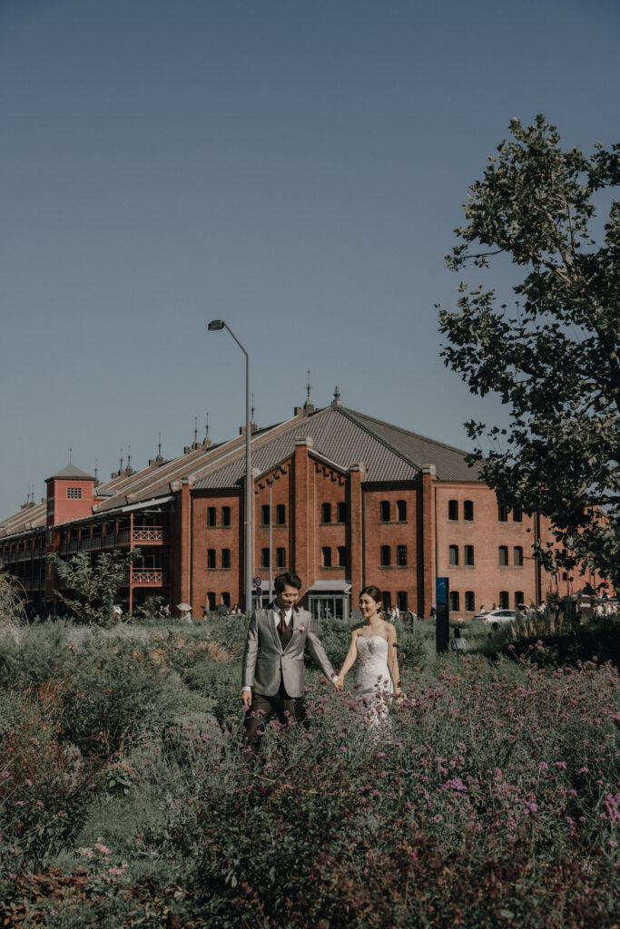 横浜（みなとみらい/山下公園/赤レンガ倉庫）の前撮り事例