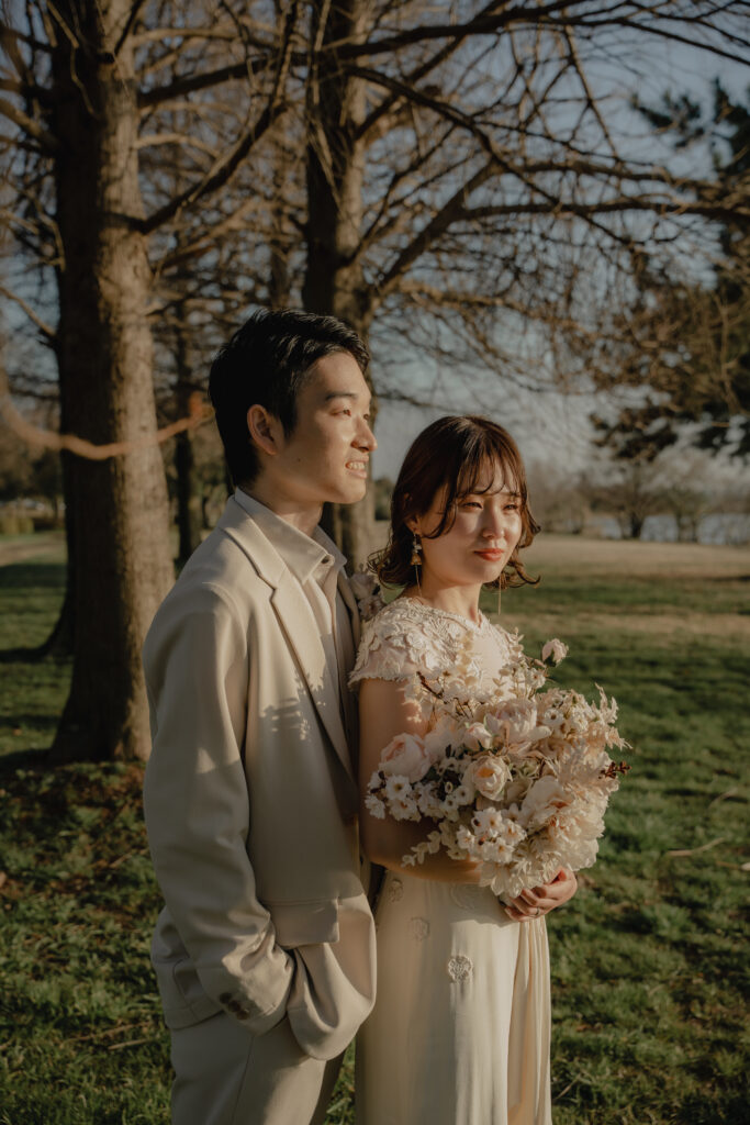 琵琶湖（湖岸緑地公園）の前撮り事例