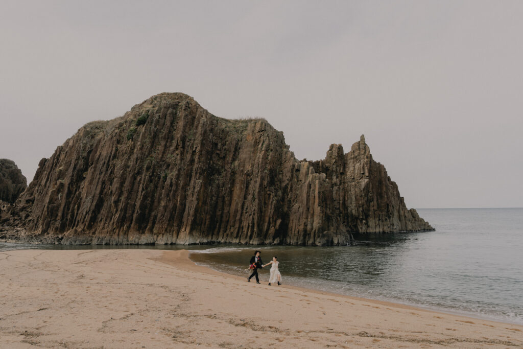 立岩の前撮り事例