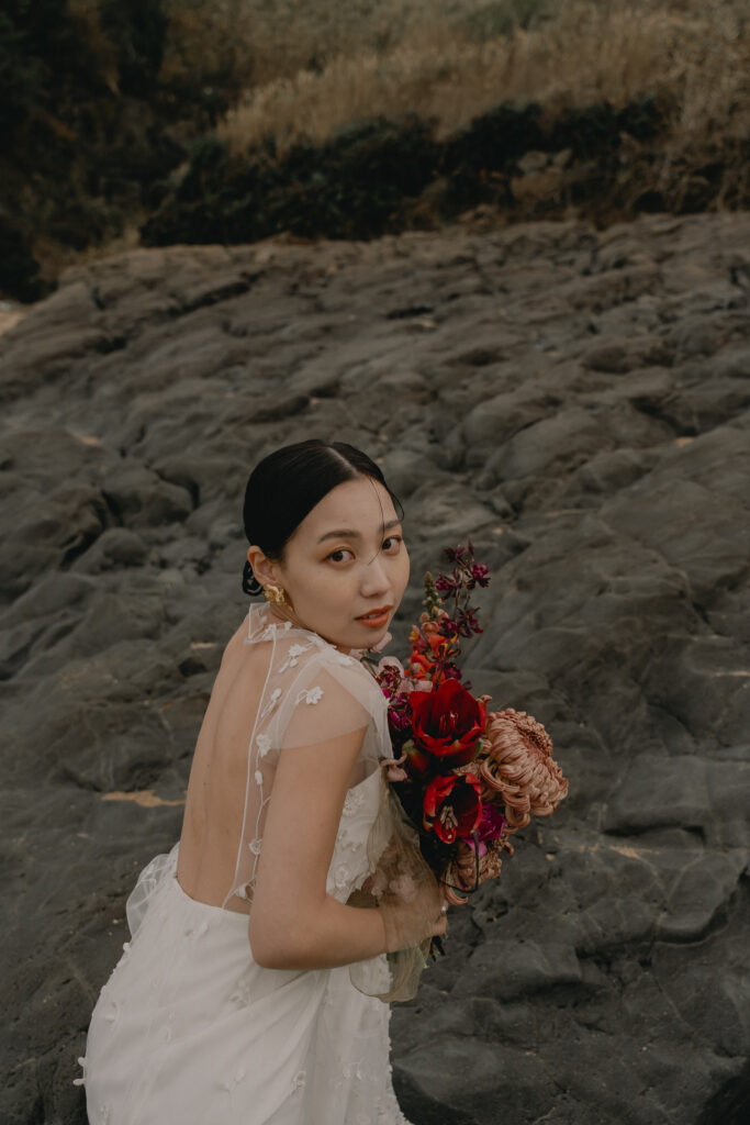 立岩の前撮り事例