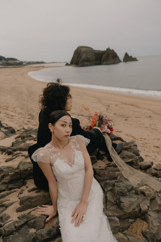 立岩の前撮り事例