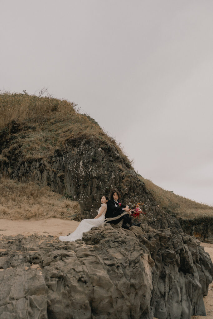 立岩の前撮り事例