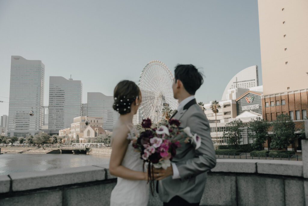 横浜（みなとみらい/山下公園/赤レンガ倉庫）の前撮り事例