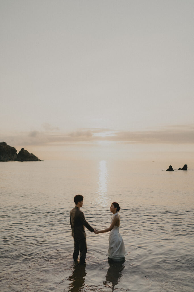 立岩の前撮り事例