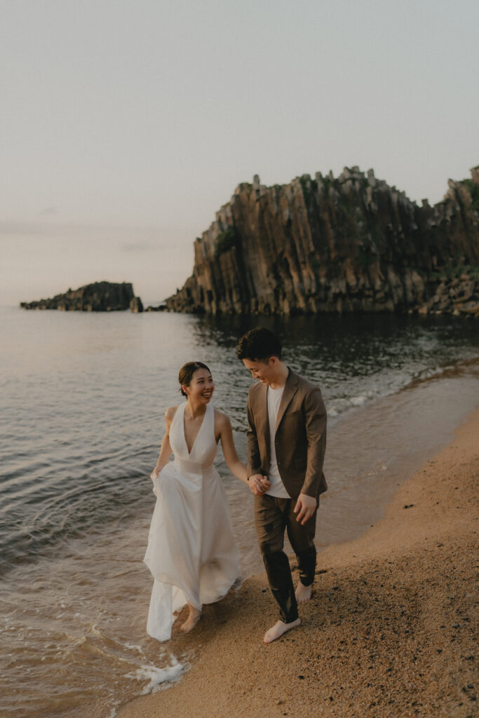 立岩の前撮り事例