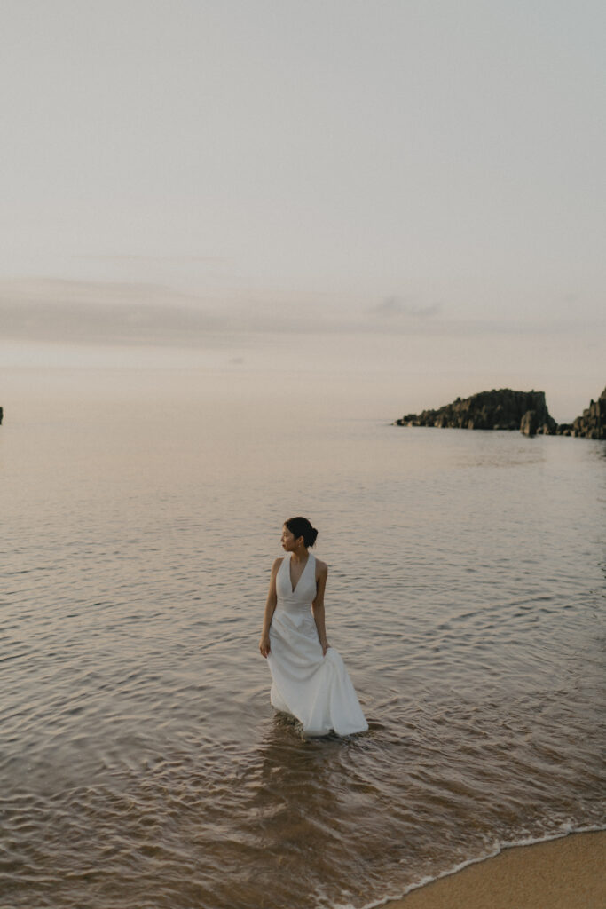 立岩の前撮り事例