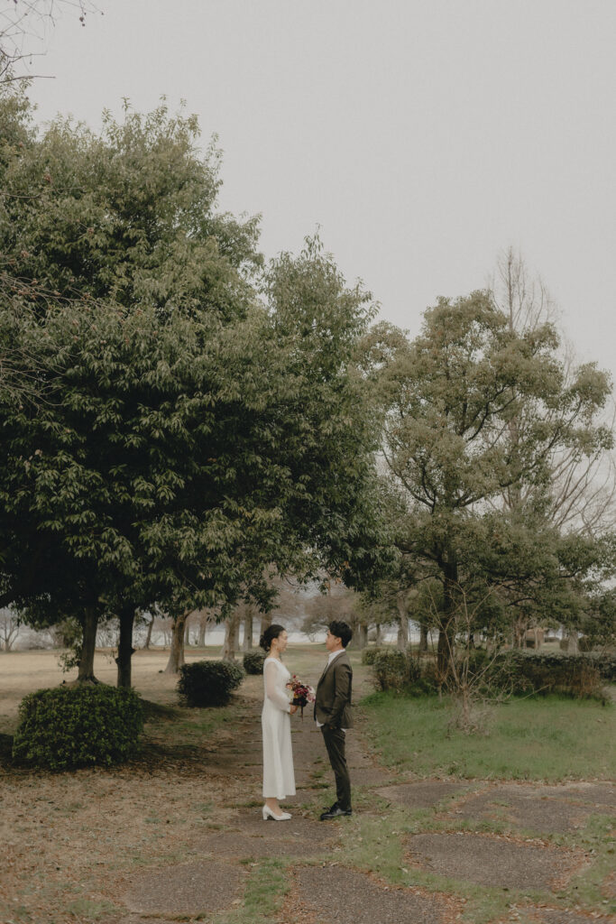 琵琶湖（湖岸緑地公園）の前撮り事例