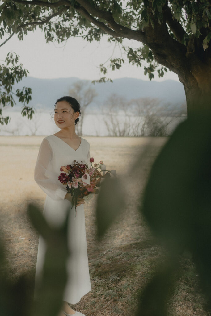 琵琶湖（湖岸緑地公園）の前撮り事例