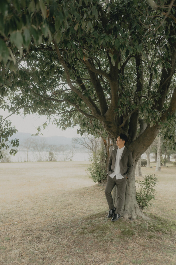 琵琶湖（湖岸緑地公園）の前撮り事例