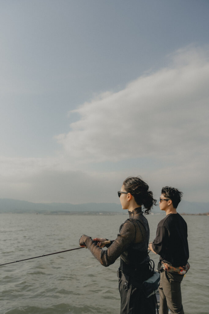 琵琶湖（湖岸緑地公園）の前撮り事例
