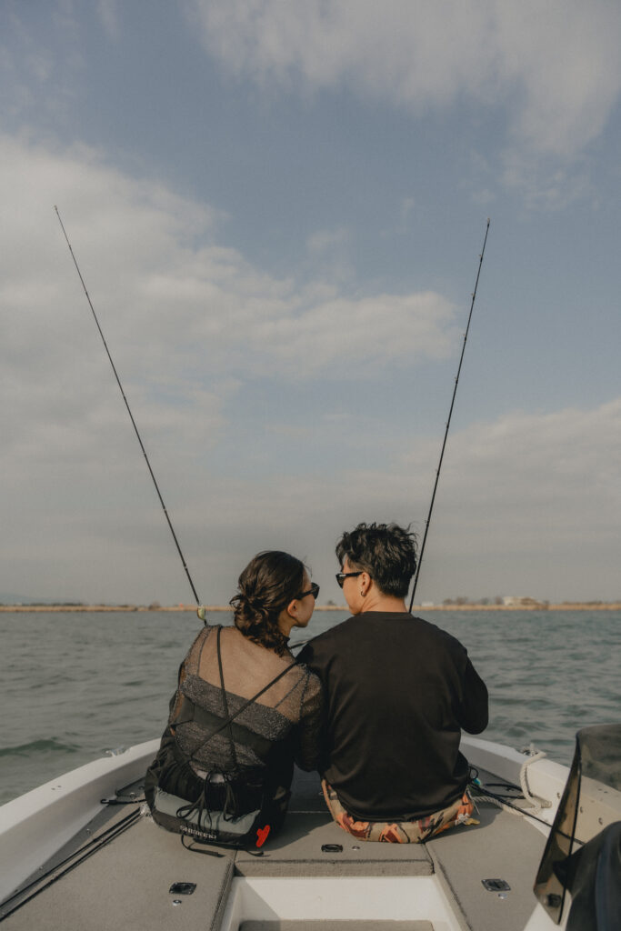 琵琶湖（湖岸緑地公園）の前撮り事例