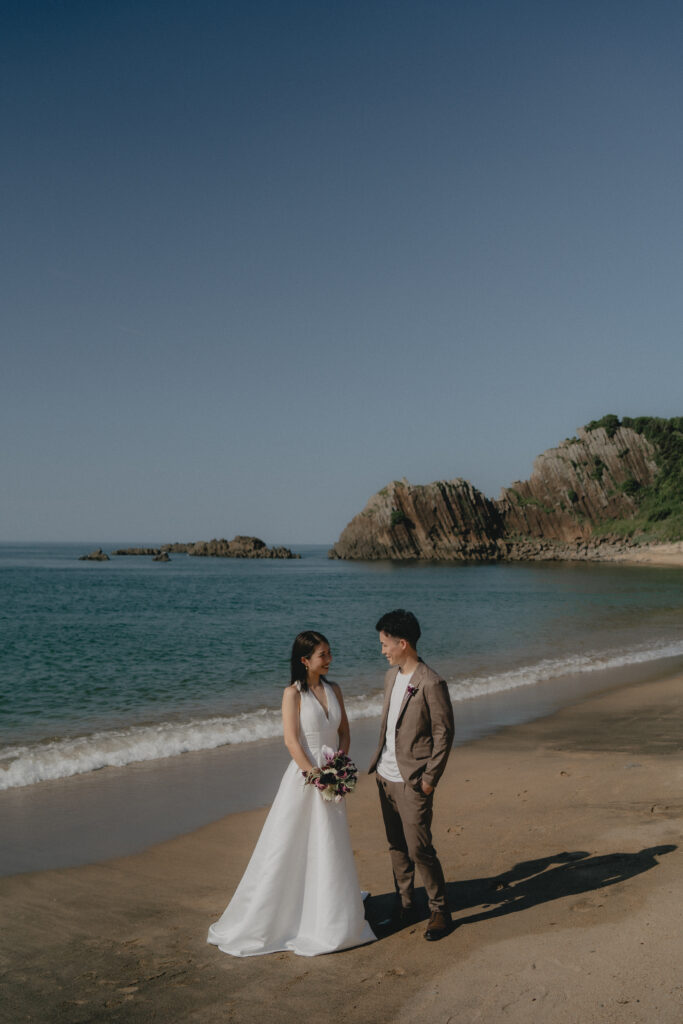 立岩の前撮り事例