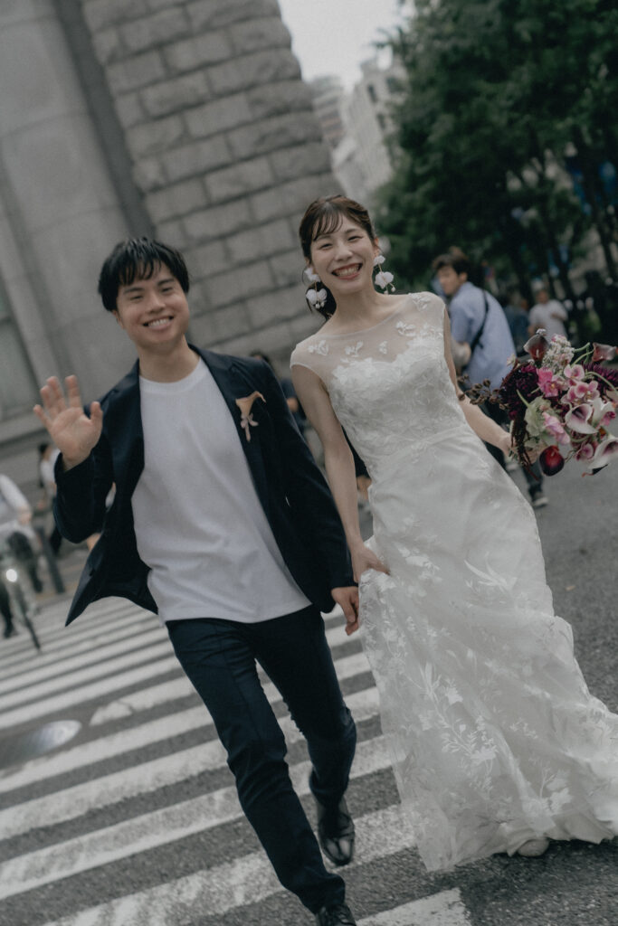 横浜（みなとみらい/山下公園/赤レンガ倉庫）の前撮り事例