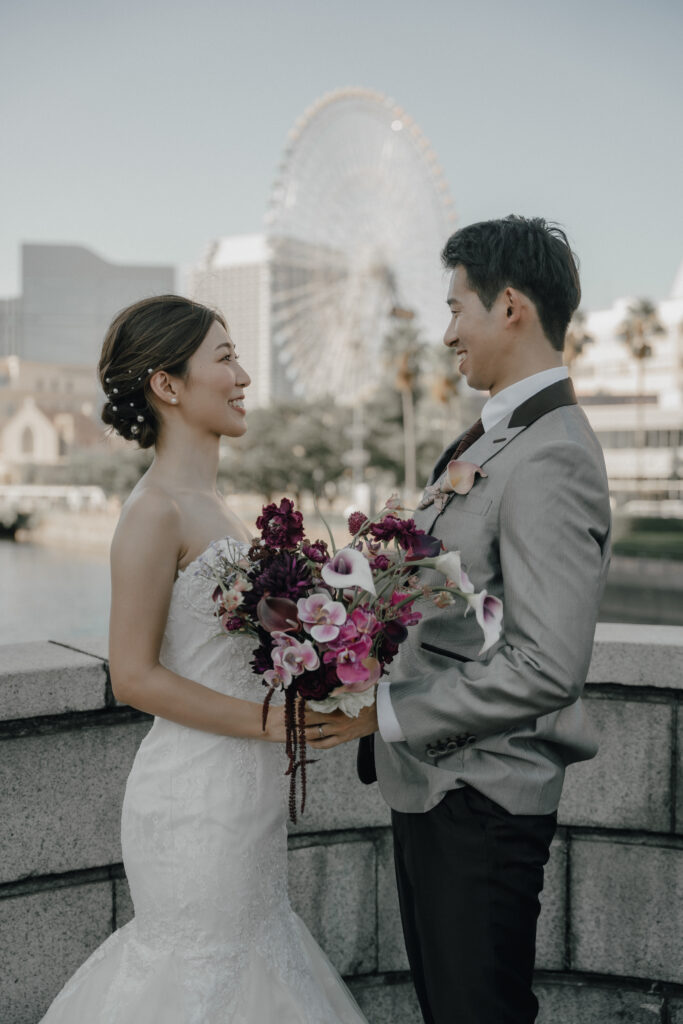 横浜（みなとみらい/山下公園/赤レンガ倉庫）の前撮り事例