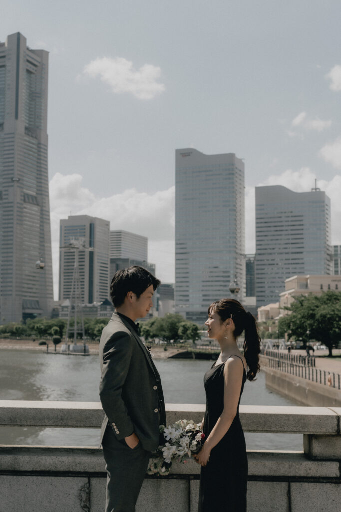 横浜（みなとみらい/山下公園/赤レンガ倉庫）の前撮り事例