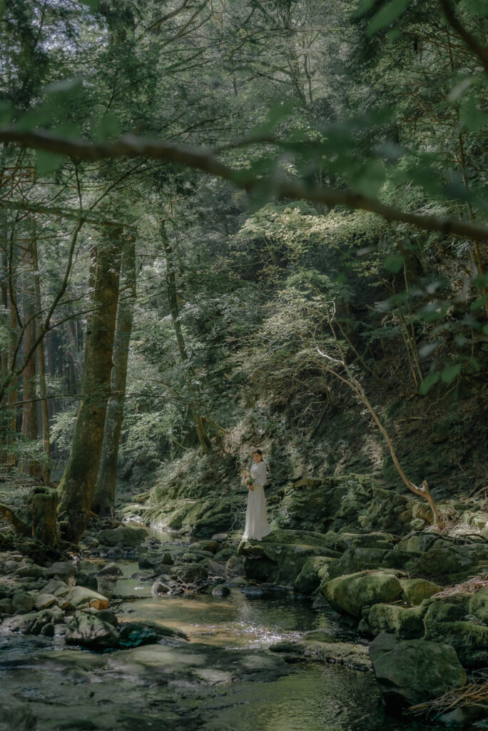 結婚式前撮り撮影|撮影スポット【 森林/川】 FOREST 参考事例