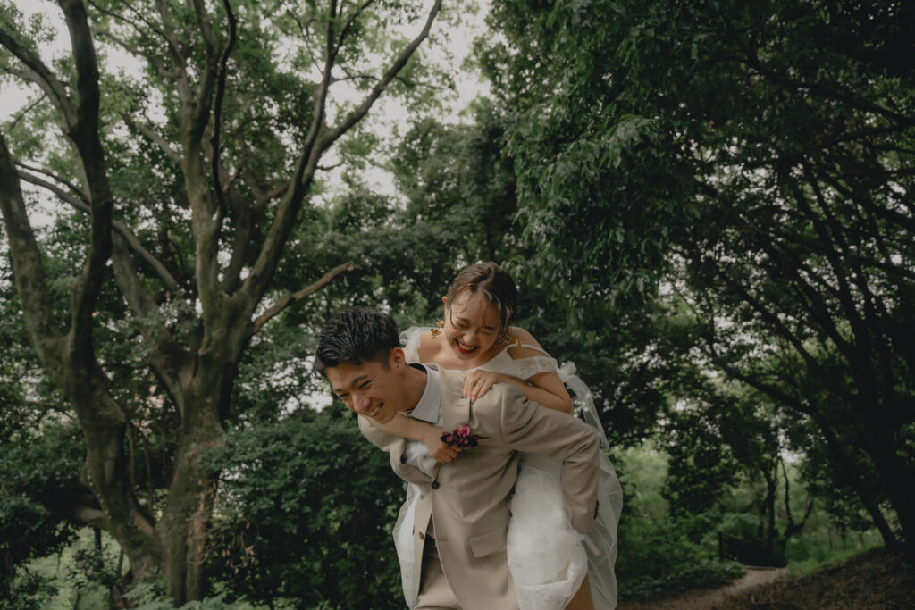 鶴見緑地の前撮り事例