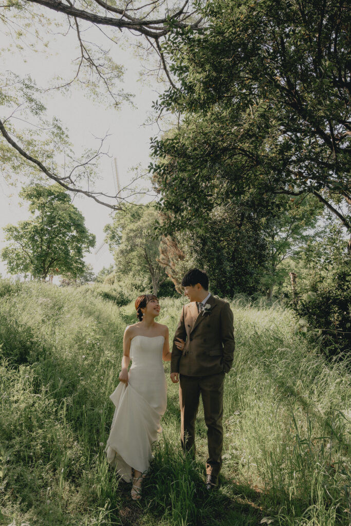 鶴見緑地の前撮り事例