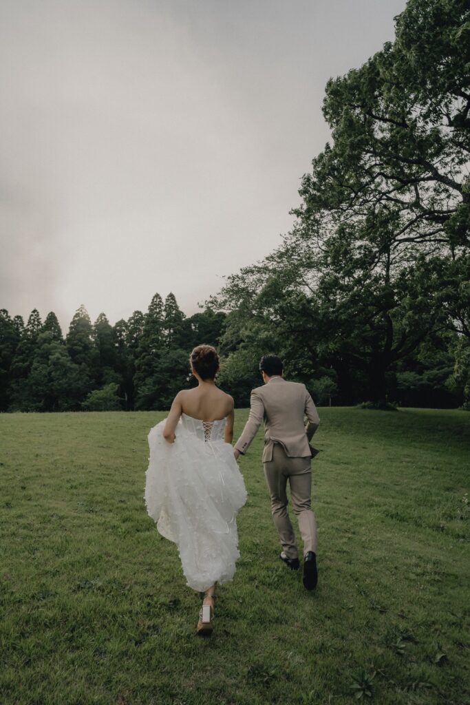 昭和の森公園の前撮り事例