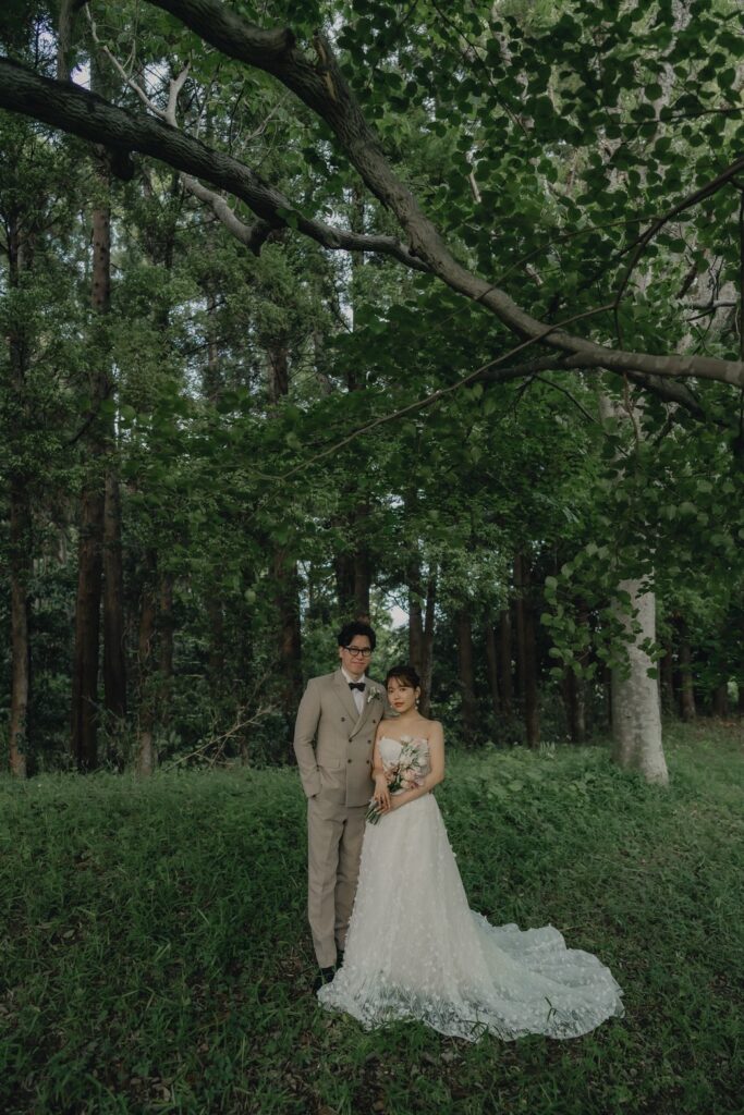 昭和の森公園の前撮り事例