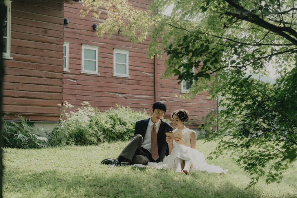 軽井沢タリアセンの前撮り事例