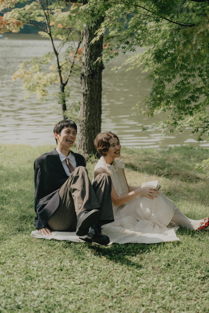 軽井沢タリアセンの前撮り事例