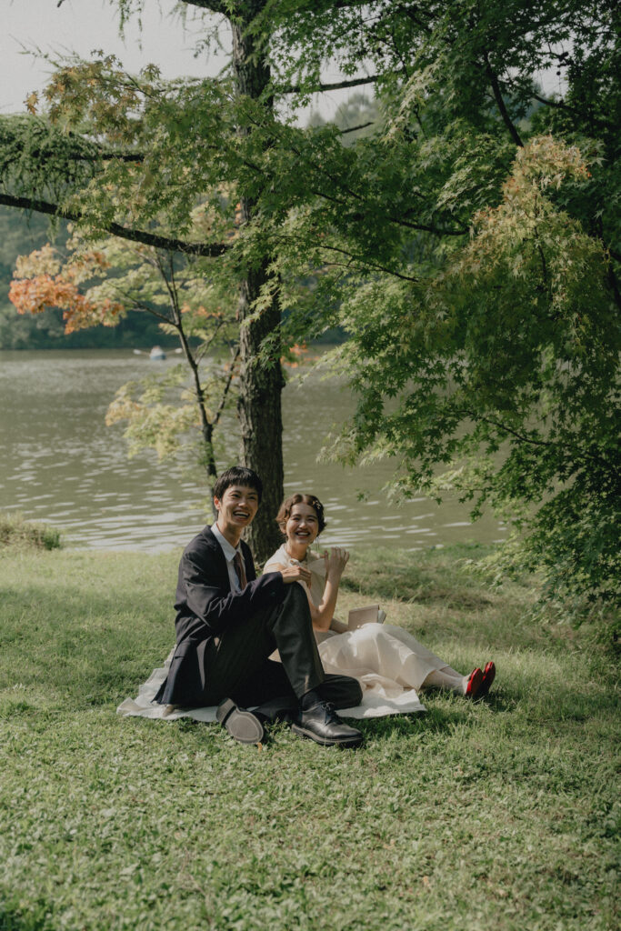 軽井沢タリアセンの前撮り事例