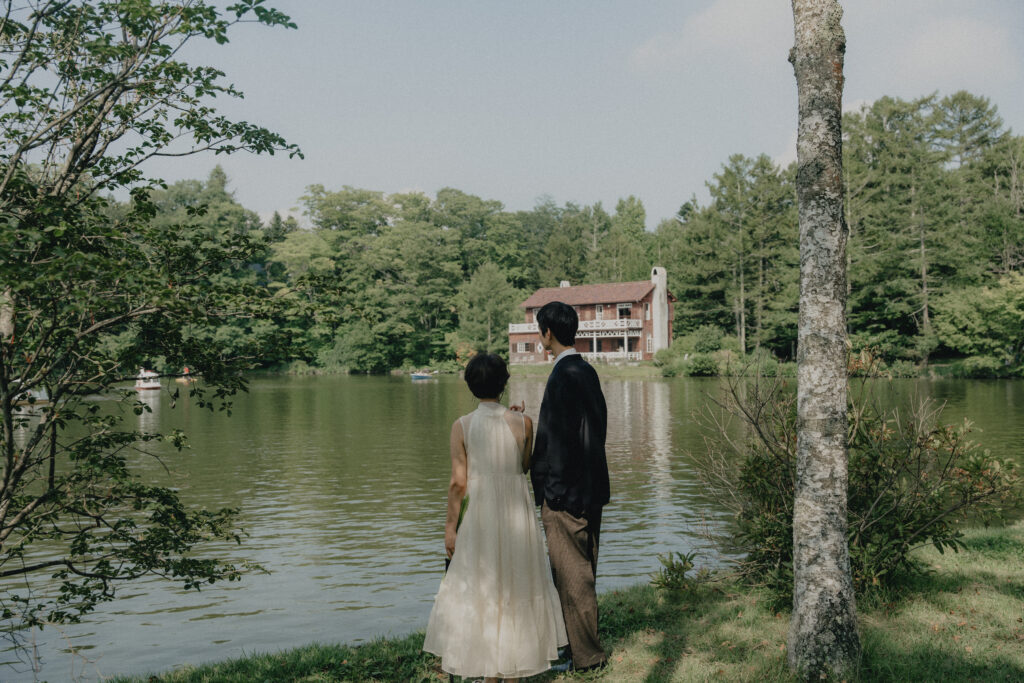 軽井沢タリアセンの前撮り事例