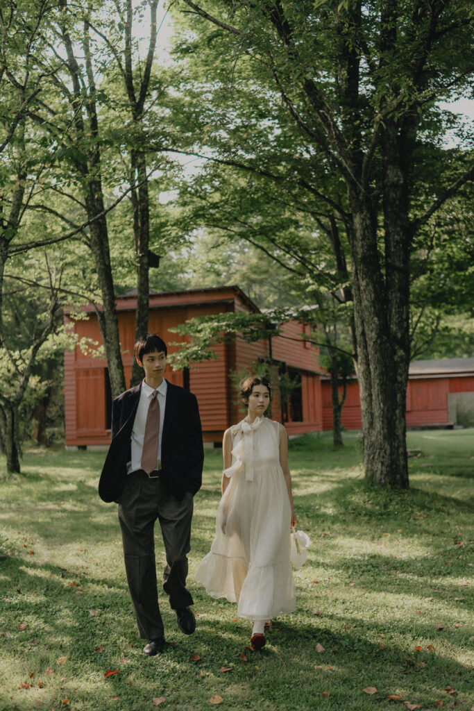 軽井沢タリアセンの前撮り事例