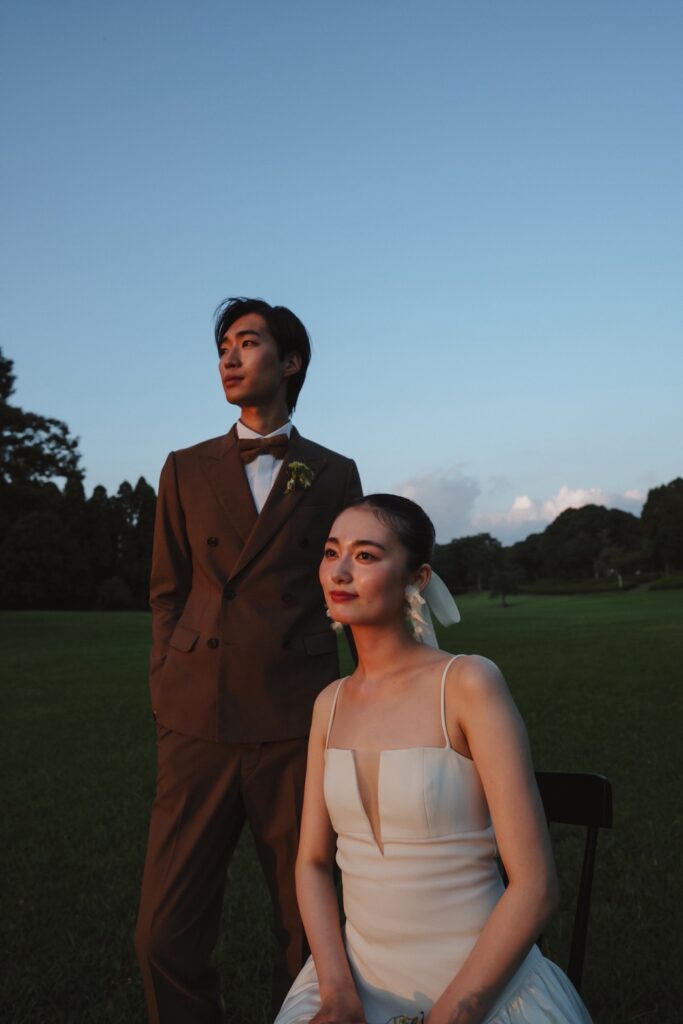 昭和の森公園の前撮り事例