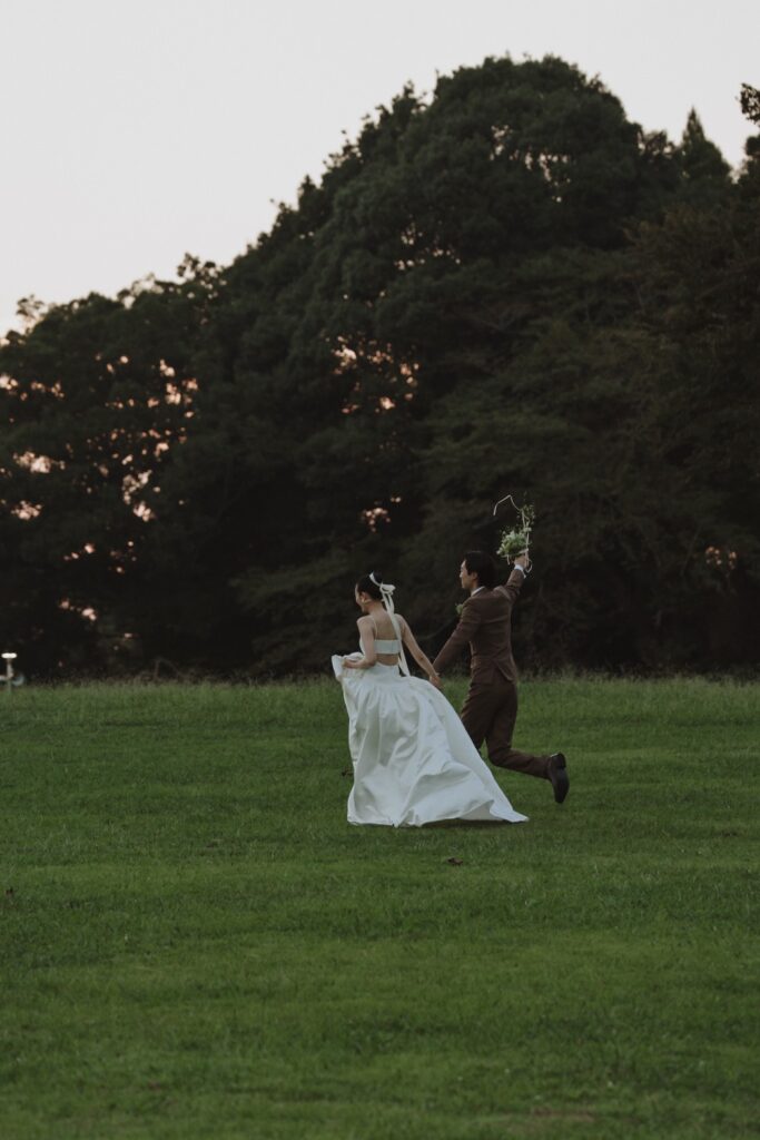 昭和の森公園の前撮り事例