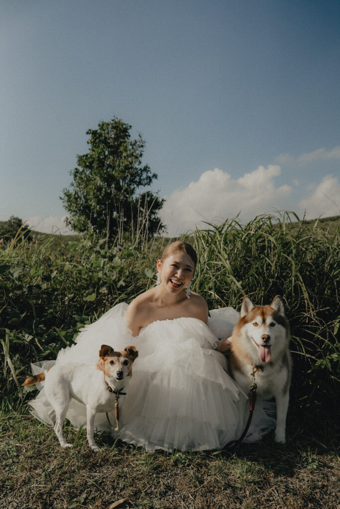 秋吉台の前撮り事例