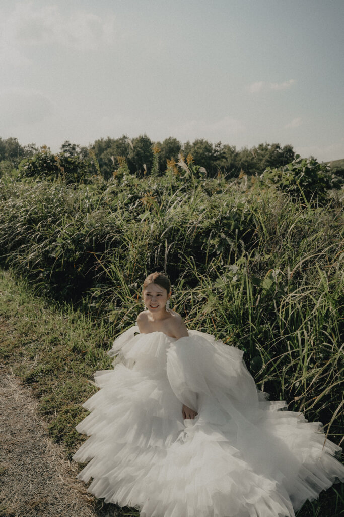 秋吉台の前撮り事例