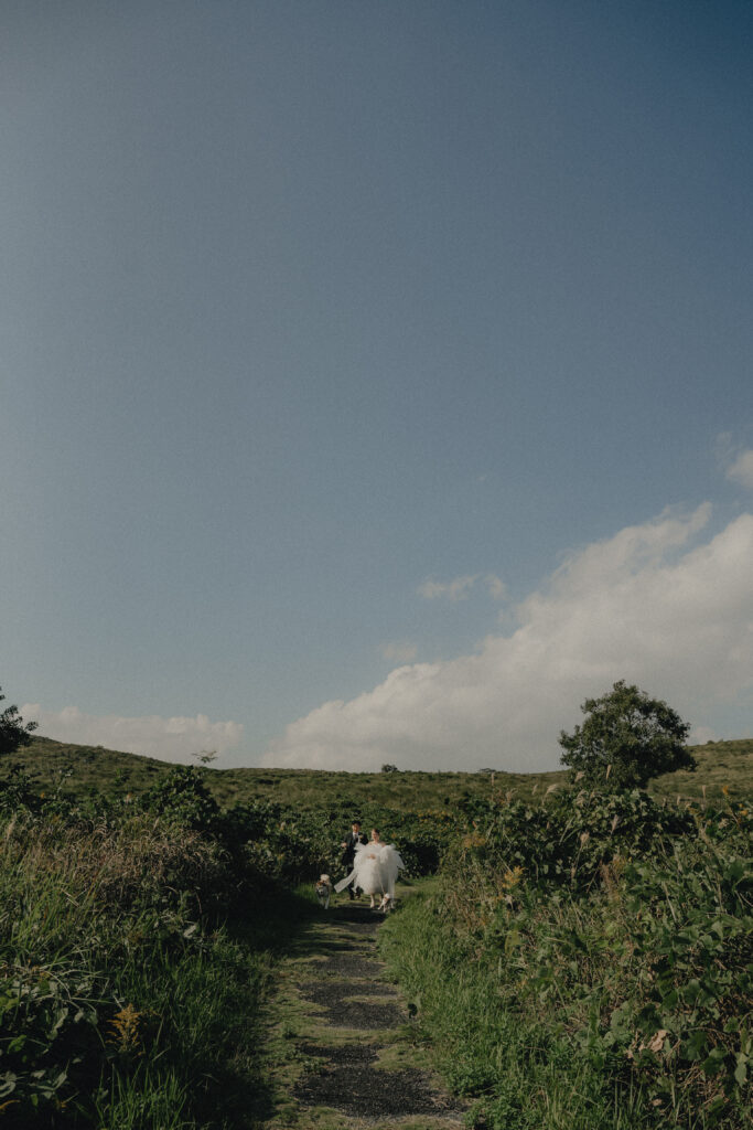 秋吉台の前撮り事例
