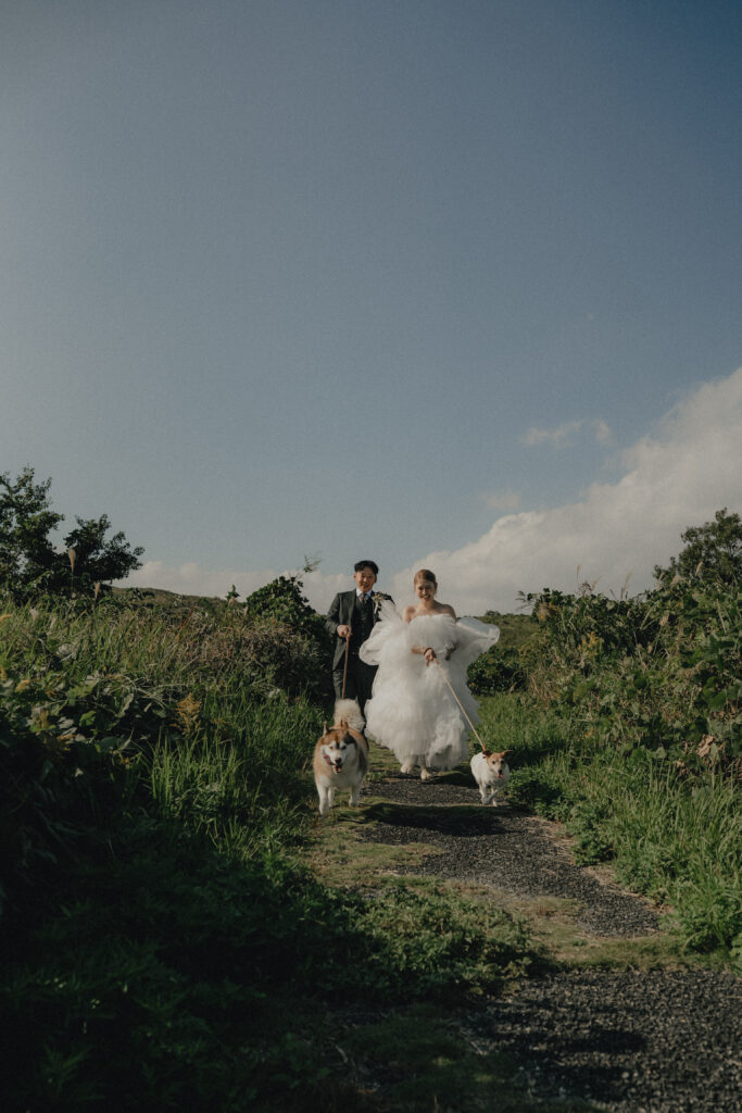 秋吉台の前撮り事例