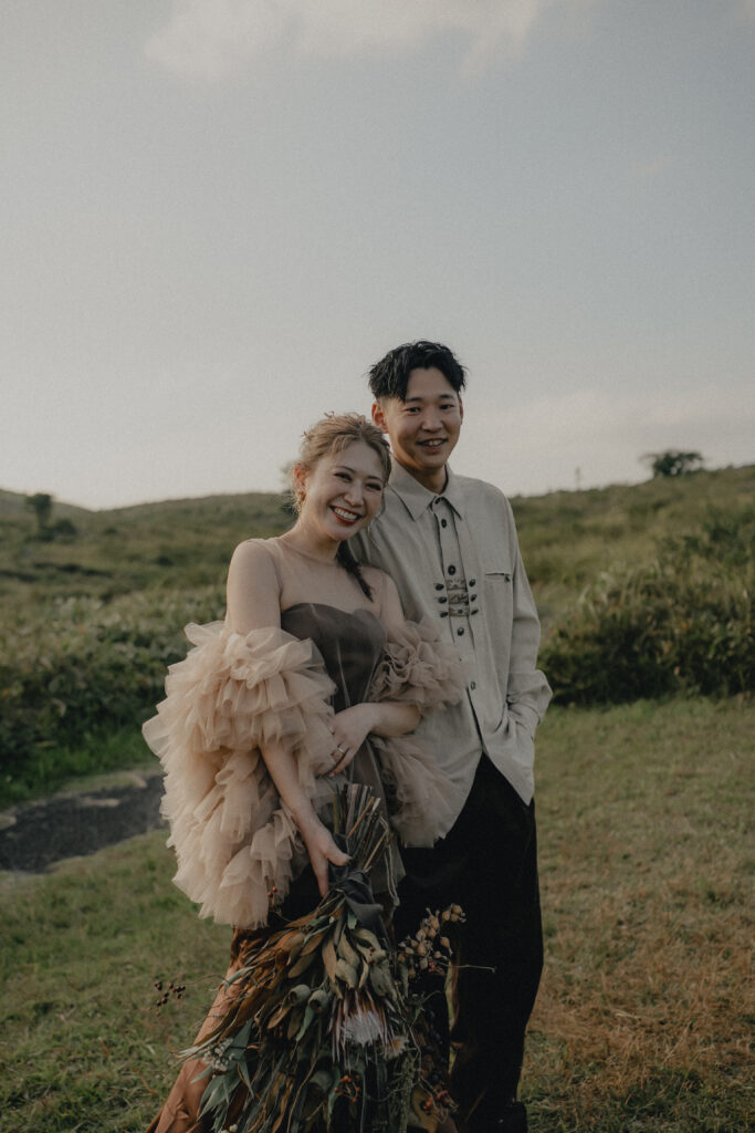 秋吉台の前撮り事例