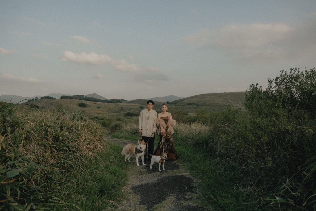 秋吉台の前撮り事例
