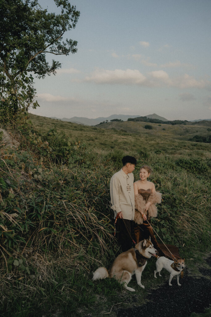 秋吉台の前撮り事例