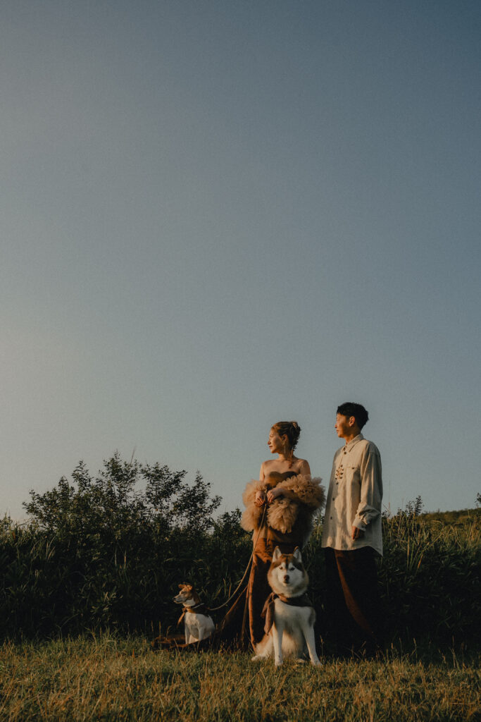 秋吉台の前撮り事例