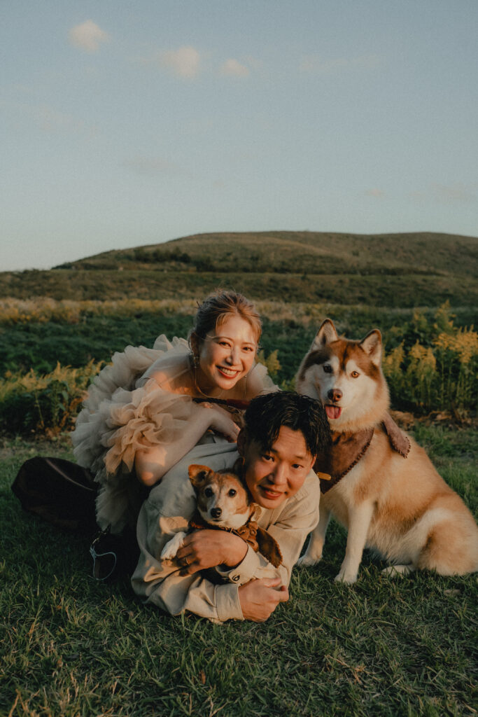 秋吉台の前撮り事例