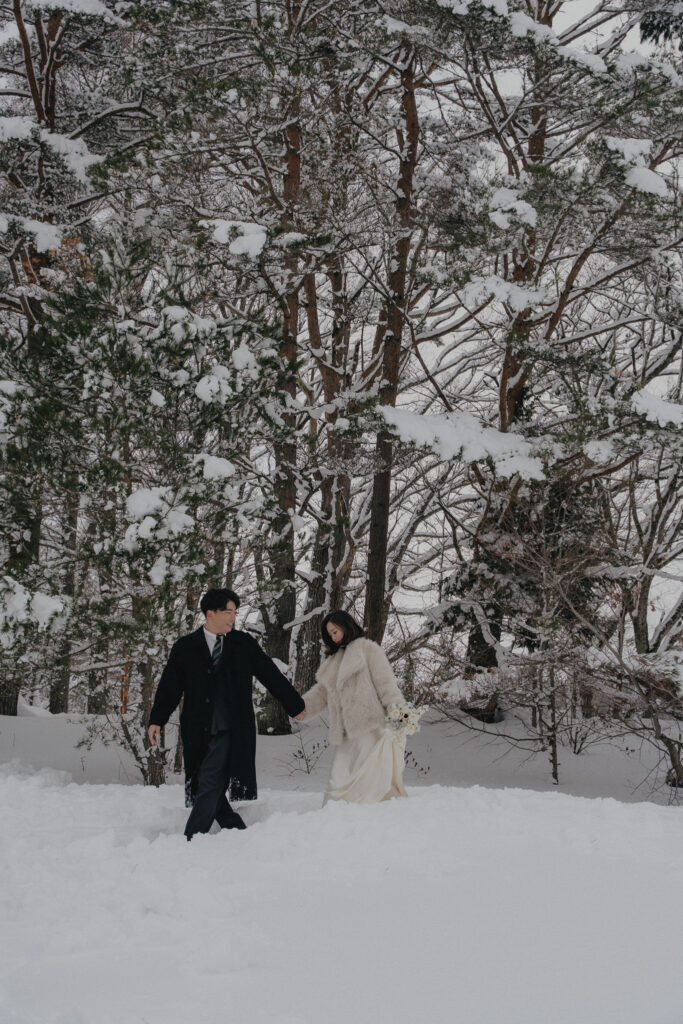 岡山県（1月/2月雪限定）の前撮り事例