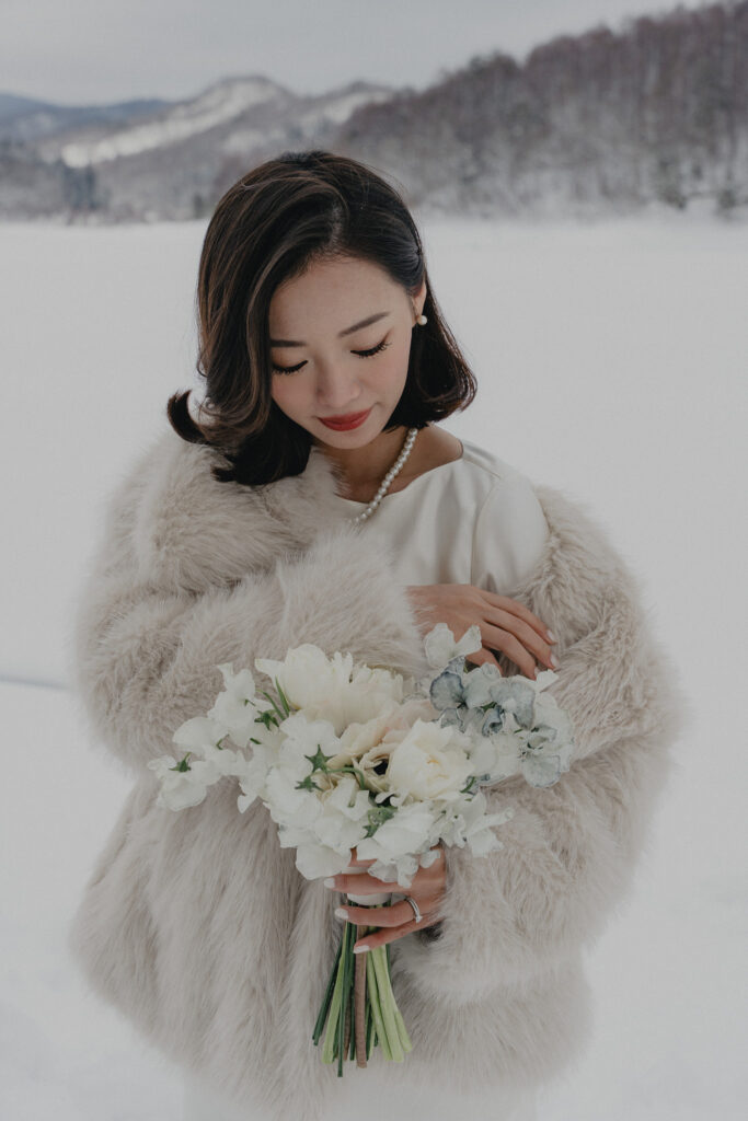 岡山県（1月/2月雪限定）の前撮り事例