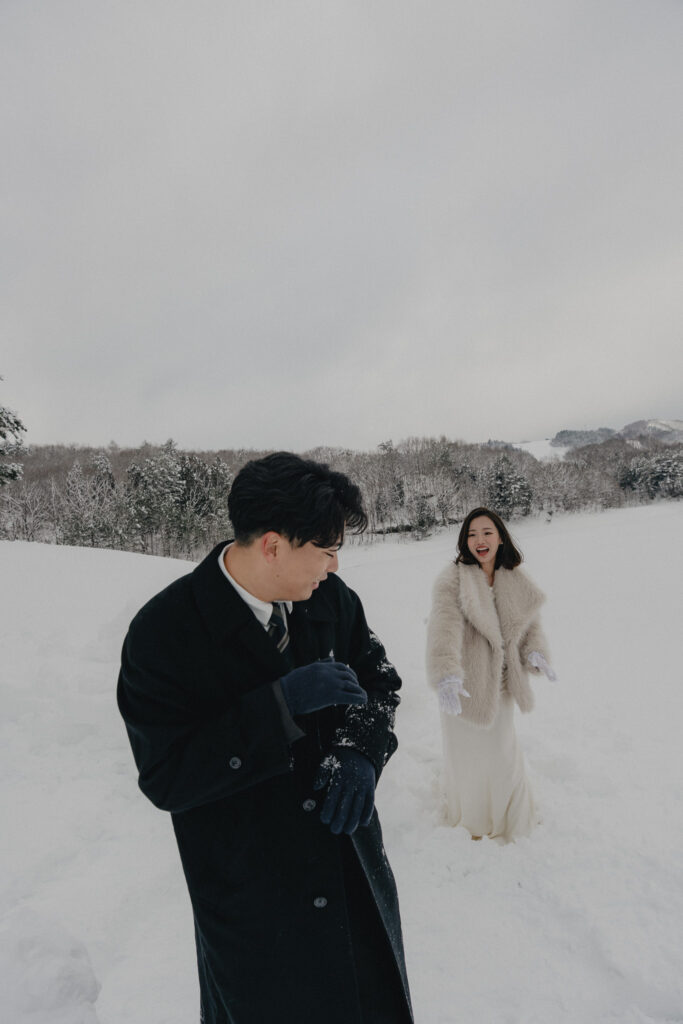 岡山県（1月/2月雪限定）の前撮り事例