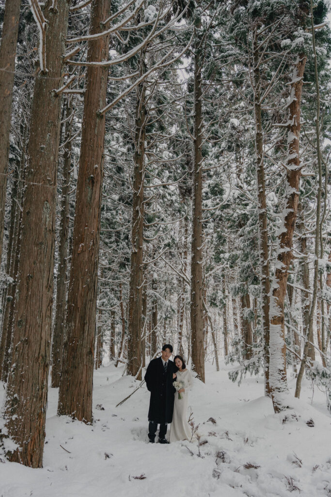 岡山県（1月/2月雪限定）の前撮り事例