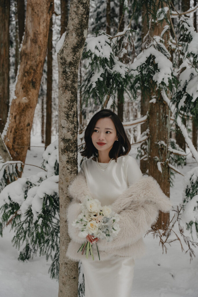 岡山県（1月/2月雪限定）の前撮り事例