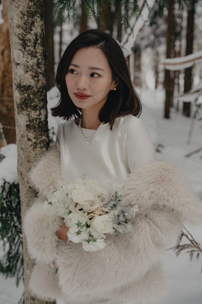 岡山県（1月/2月雪限定）の前撮り事例