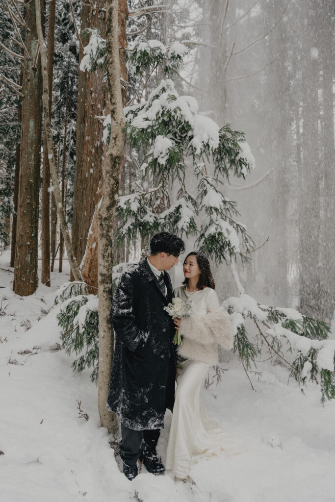 岡山県（1月/2月雪限定）の前撮り事例