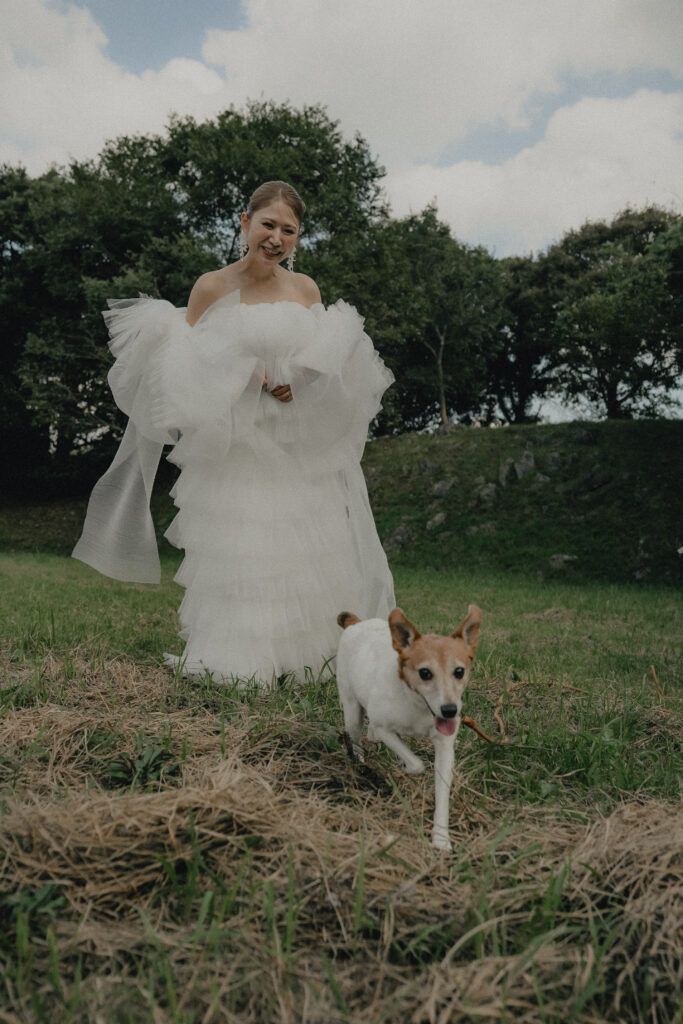 秋吉台の前撮り事例