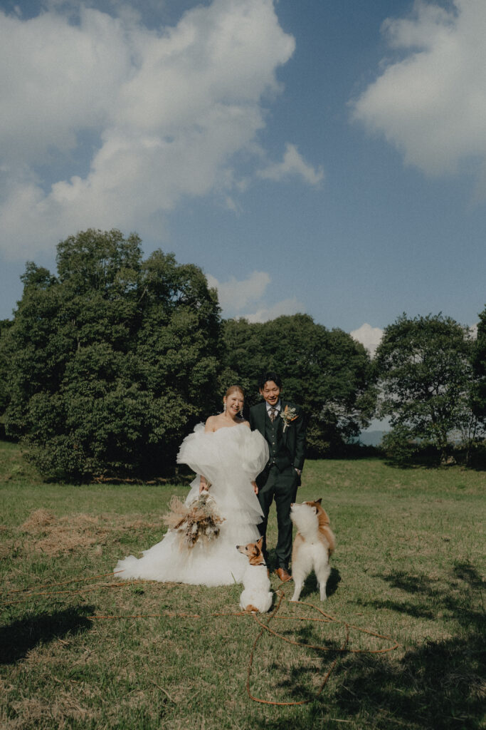 秋吉台の前撮り事例